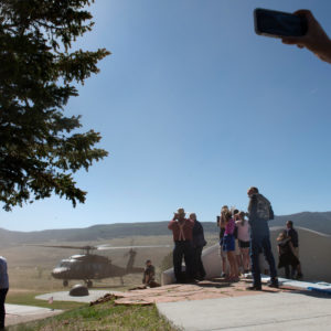 Monday (May 28) during the 2018 Memorial Day Ceremony at the Vietnam Veterans Memorial in Angel Fire.