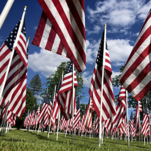 More than 200 flags are on display in the field next to the Jacobus Vanderveer House in Bedminster, Thursday, May 27, 2021. The Field of Honor is visible from Route 206 and honors the military, veterans and first responders. It is on display through July 11.