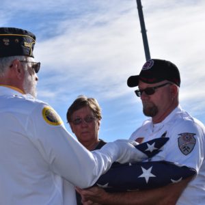 Stallings flag handover