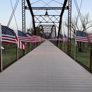 flags on a bridge 2