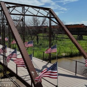 flags on a bridge 3